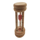 3 Minutes Wood Sandglass Sand Clock Timers Desktop Clock Decoration 10.5x4cm