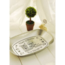 Small Tinplate Tray Snack Dessert Dishes Salad Plate Compote Food Serving Tray For Wedding Dinner,Freezer, Microwave and Dishwasher Safe