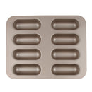 8 Cup Non-stick Mini Hotdog Tray Roasting Bread Baking Hotdog-shape Cake Pan