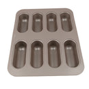 8 Cup Non-stick Mini Hotdog Tray Roasting Bread Baking Hotdog-shape Cake Pan