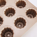 Nonstick Molds Cannele Bordeaux French Custard Coffee Cake Pastry Mold