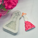 Bridal Silicone Mould DIY Fondant Cake Bake Mold for Wedding Cake Decoration