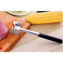 High Quality 304 Stainless Steel Meat Tenderizer Meat Hammer Long Handle for Beef, Steak, Chicken, Pork and Veal