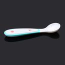 18cm ABS Spoon Plus Thermometer Probe Safety Infant Feeding Flatware Cutlery