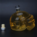 600ml 20oz Clear Glass Crystal Helmet-shaped Beer Vodka Bottle with Stopper