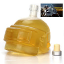 600ml 20oz Clear Glass Crystal Helmet-shaped Beer Vodka Bottle with Stopper