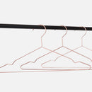 42cm Strong Metal Wire Clothes Hangers Hook Coat Trouser Skirt Holder Bar