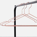 42cm Strong Metal Wire Clothes Hangers Hook Coat Trouser Skirt Holder Bar