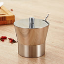 Measuring Scoop Stainless Steel Spice Jar Salt Box Seasonings Bottle For Kitchen Salt Pepper Sugar