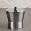 Measuring Scoop Stainless Steel Spice Jar Salt Box Seasonings Bottle For Kitchen Salt Pepper Sugar