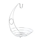 2 In 1 Chrome Banana Hanger Fruit Bowl Tree Holder Basket Stand Hook kitchen Fruits Basket