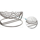Fruit Bowl Basket Holder Hold Nest Wire Kitchen Dinning Table Rack 2 Tier