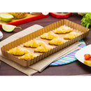Nonstick Rectangular 14 inch Metal Tartlet Custard Quiche Pastry Pie Pan