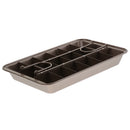 18 Holes Brownie Cake Mold Baking Tray High Carbon Steel Bake Pan Champagne