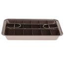 18 Holes Brownie Cake Mold Baking Tray High Carbon Steel Bake Pan Champagne
