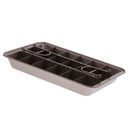 18 Holes Brownie Cake Mold Baking Tray High Carbon Steel Bake Pan Champagne