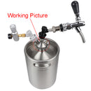 Stainless Keg Beer Growler Spear Tap Dispenser for Beer growler,2L,3.6L 5L