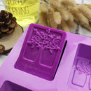 Retangular 4-Cavity Silicone Soap Mold Cake Mold Chocolate Mold Bakeware