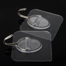 Wall Door House Home Plastic Small Self Adhesive Sticky Hooks Holder Clear