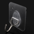 Wall Door House Home Plastic Small Self Adhesive Sticky Hooks Holder Clear