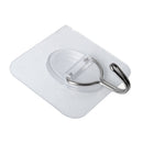 Wall Door House Home Plastic Small Self Adhesive Sticky Hooks Holder Clear