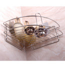 Adhesive Storage Caddy for Bath Shower Rack Wall Corner Basket Shelf Holder