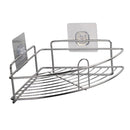 Adhesive Storage Caddy for Bath Shower Rack Wall Corner Basket Shelf Holder