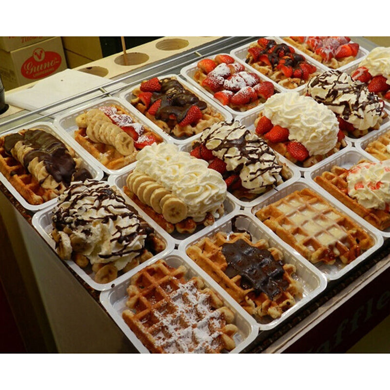 1 piece Waffles Silicone Mould Mold Pan Tray Cake Baking Cooking Dessert Cafe Red