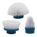 Multi-Purpose Turbo Scrub Electric Cleaning Brush Head Set 3Pcs Toilet Brush