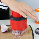 Plastic Chopper Pressing Cutter - Vegetable Food Onion Garlic Slicer Dicer Mincer Kitchen Utensil