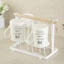 Japanese Cup Holder Metal Mug Rack Kitchen Display Storage Wire 6 Cup Rack
