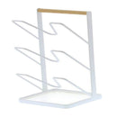 Chic Kitchen Storage Organizer Pot Cover Rack Stand 3-Tier Design Holder