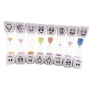 3 Minutes Sandglass Sand Clock Timers Desktop Clock- 9x2.3cm Random Cartoon
