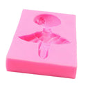 1pc Sugarcraft Dancing Girl Silicone Cake Decorating Mould Art Craft DIY