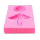 1pc Sugarcraft Dancing Girl Silicone Cake Decorating Mould Art Craft DIY