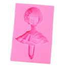 1pc Sugarcraft Dancing Girl Silicone Cake Decorating Mould Art Craft DIY