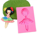 1pc Sugarcraft Dancing Girl Silicone Cake Decorating Mould Art Craft DIY
