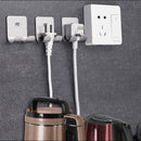 Self-adhesive Bath Paste Linked Stainless Hook Power Cord Plug Holder Sticky