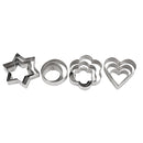 1 Set 12pcs Stainless Steel Cookie Cutter Cookie Molds for Baking Pastry