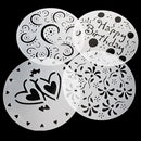 4 Pcs Variety Cake Cupcake Template Stencil Mold Birthday Spiral Decoration