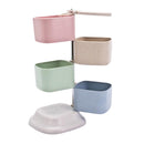 4-Tier Plastic Revolving Spice Rack Jars Kitchen Seasoning Storage Organizer