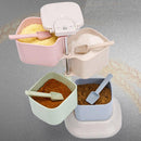 4-Tier Plastic Revolving Spice Rack Jars Kitchen Seasoning Storage Organizer