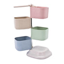 4-Tier Plastic Revolving Spice Rack Jars Kitchen Seasoning Storage Organizer