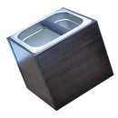 Stainless Coffee Knock Box Bin for Barista Espresso Grinds Tamper Waste