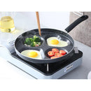 4 in 1 Egg Pancake Multi Sectional Frying Pan 4 Dimples hole frypan 28cm