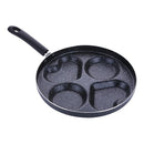 4 in 1 Egg Pancake Multi Sectional Frying Pan 4 Dimples hole frypan 28cm
