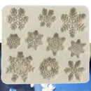 Christmas Mould Snowflake Cake Baking Molds Cupcake Chocolate Fondant Kids, BPA Free , Dishwasher, Oven, Freezer Safe