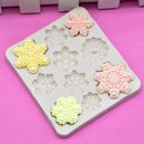 Christmas Mould Snowflake Cake Baking Molds Cupcake Chocolate Fondant Kids, BPA Free , Dishwasher, Oven, Freezer Safe