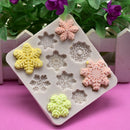 Christmas Mould Snowflake Cake Baking Molds Cupcake Chocolate Fondant Kids, BPA Free , Dishwasher, Oven, Freezer Safe