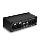 A967 Stereo Amplifier Passive Active Speaker Dual Channel Audio Volume Controller,Black with 3 Button